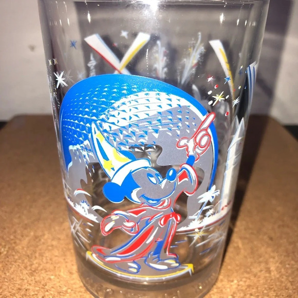 Walt Disney World Remember The Magic Glass Tumbler 5x3” No Chips Mickey Mouse - Picture 3 of 5